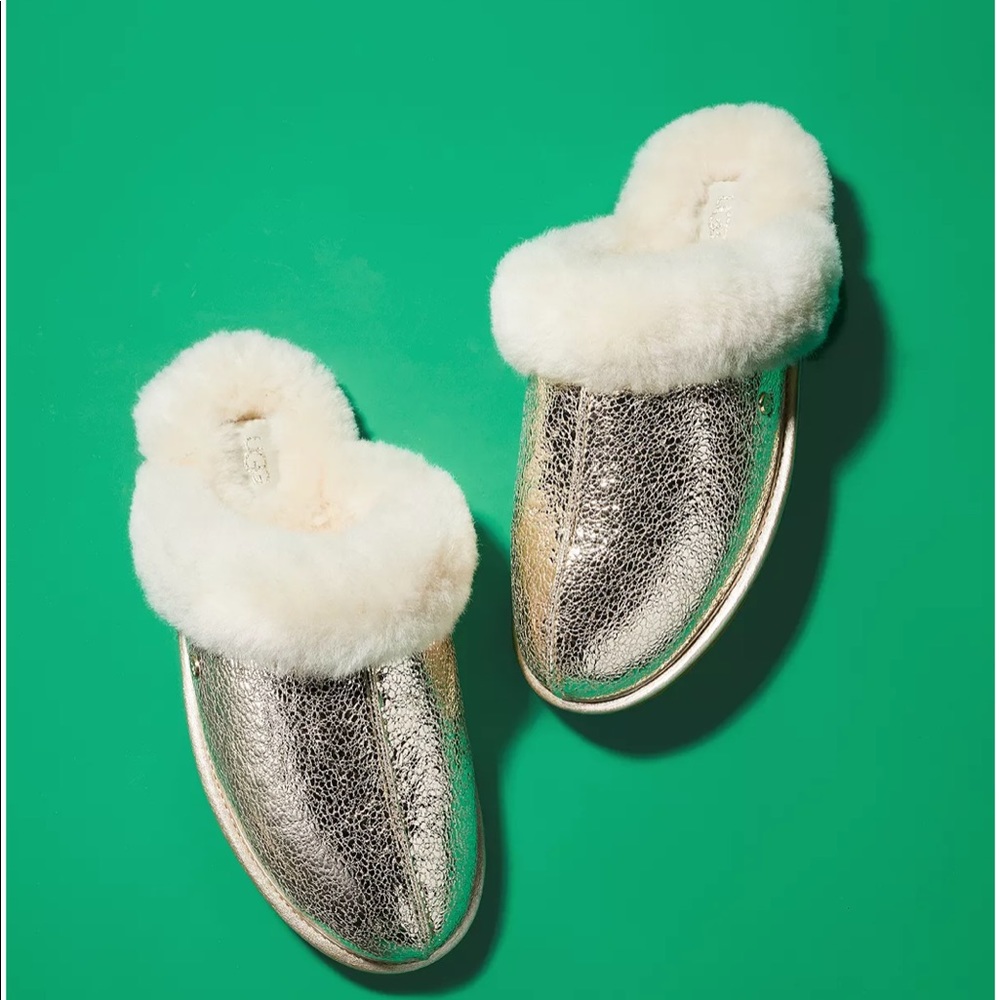 Women's Scuffette II Metallic Mule Slippers sz 7